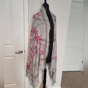 Elegant Pink Floral Women's Wrap